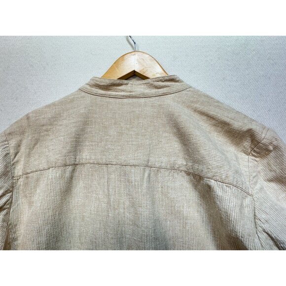 Talbots Womens Linen Blend Blazer Jacket Sze18 Beige Casual Button Front Pockets - Picture 8 of 11